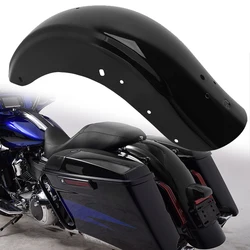 Motorcycle Mudguards Rear Fender Protector Gloss Black For Harley Touring CVO Street Glide Road King Road Electra Glide 2009-up