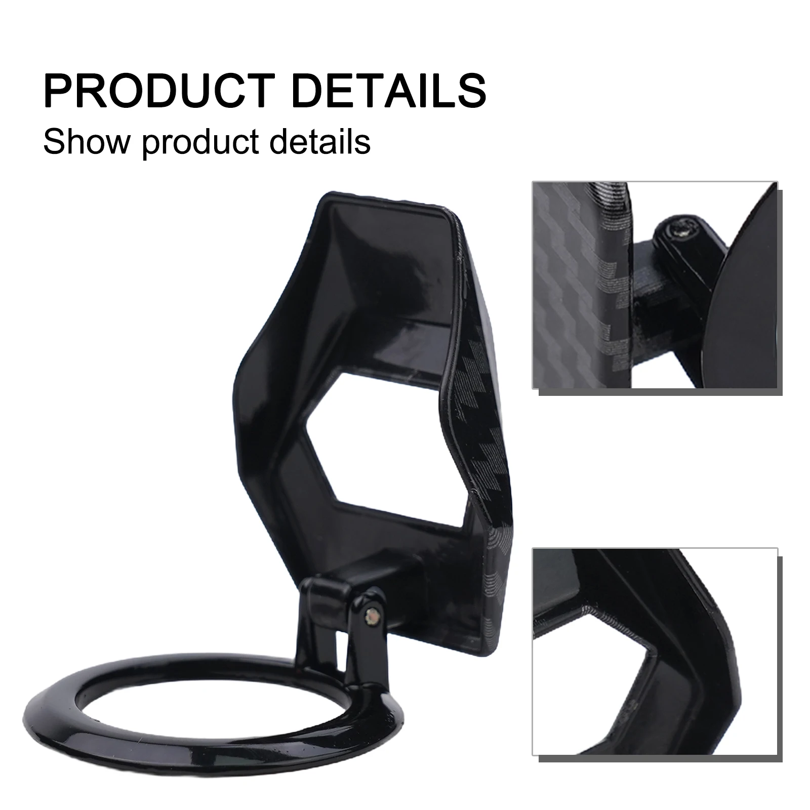 

For Lamborghini Car Carbon Fiber Engine Stop Push Button Switch Cover Trim Accessories Engine Push Button Protection Cover