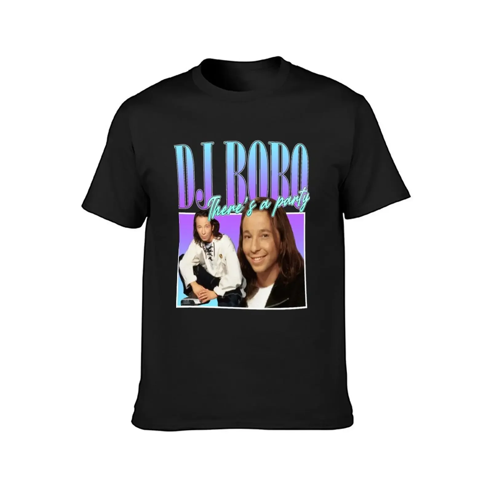 DJ Bobo 90s Style Eurod T-Shirt summer clothes for a boy cute tops men clothings