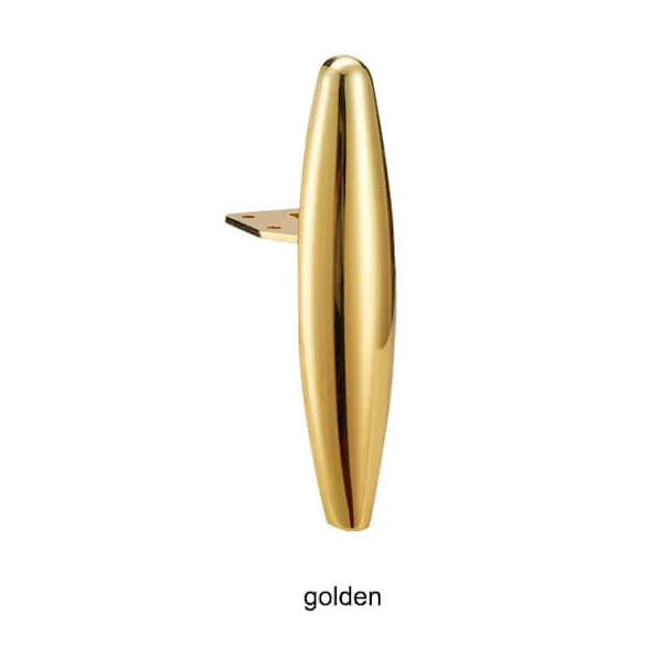 4 Stück 15,5 cm Sofafüße, Möbelbeine aus Metall, schwarz-golden, für TV-Tisch, Kommode, Badezimmerschrank, Couchtisch, Ersatz-Stützfüße – Detail 7