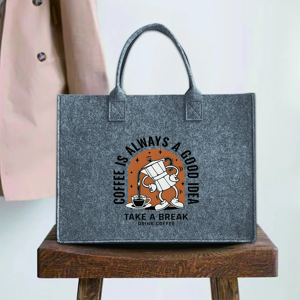 

Fashion Large Capacity Women's Felt Handbag, Tote Bag Messenger Bag Shoulder Bag - Commuter Crossbody Bag Shopping storage bag