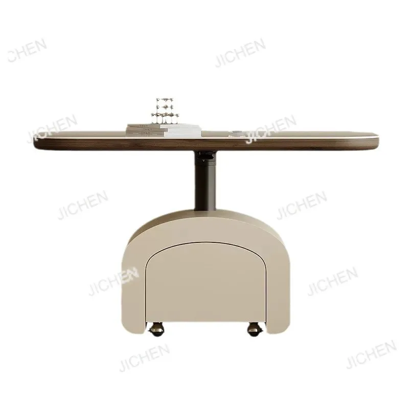 

Итальянский минималистичный журнальный столик из цельного дерева, многофункциональный мобильный складной журнальный столик для гостиной из черного ореха, обеденный стол tw