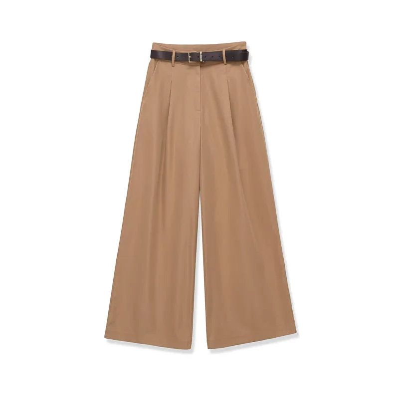

Summer Women's Casual Pants 2026 New Fashion High Waisted Wide Leg Pants Elegant Women's Trendy Trousers