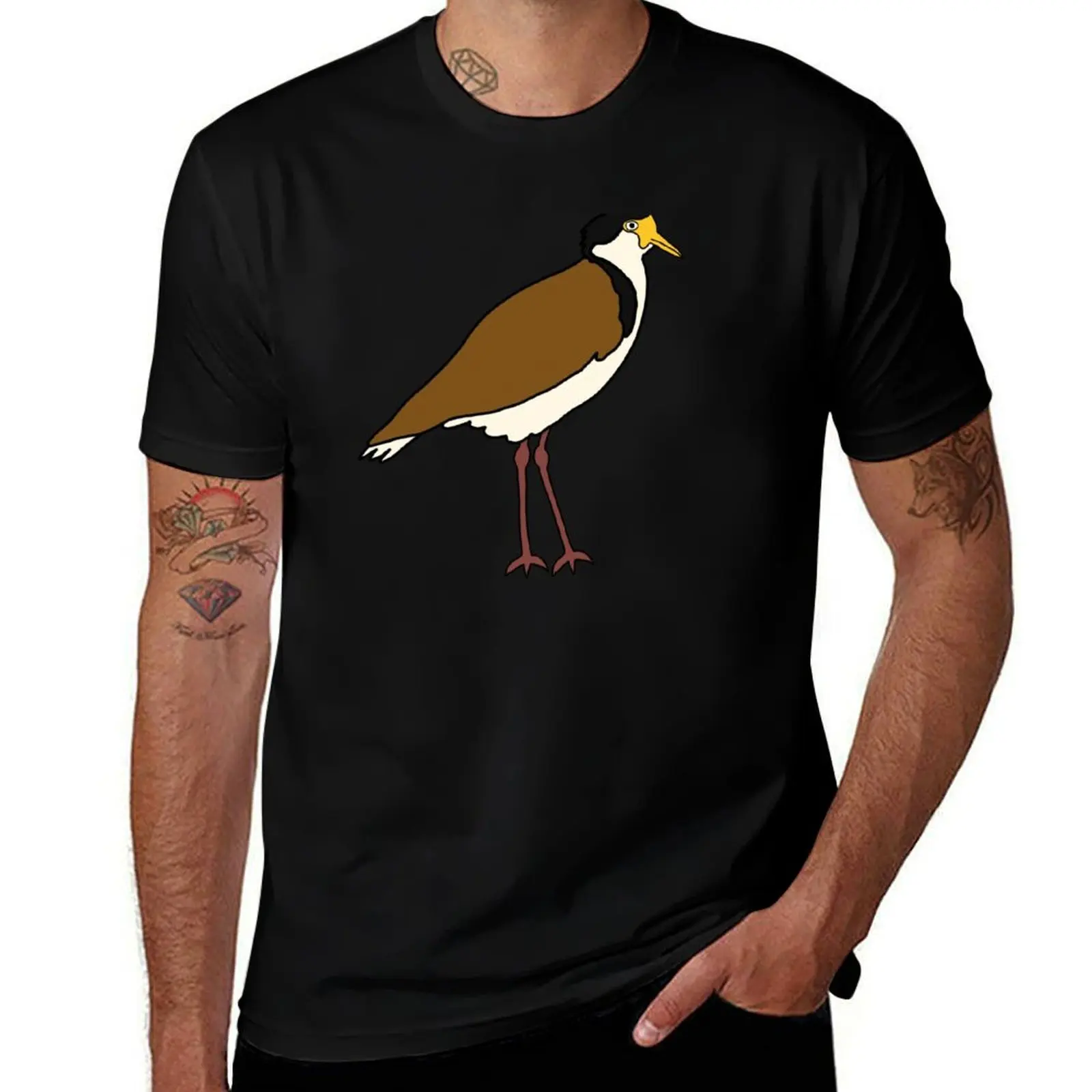 Plover on White T-Shirt Performance Workout Short Sleeve Tee T-Shirt