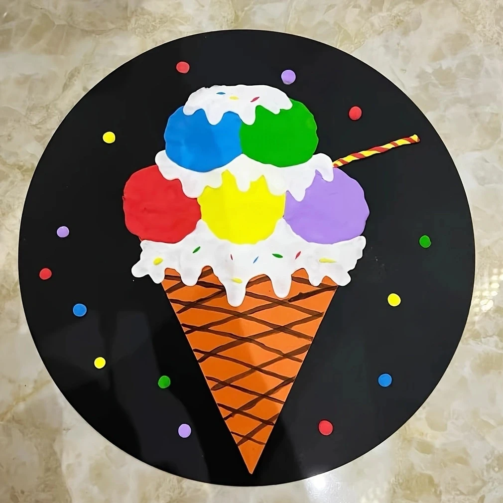 20/30 ورقة من الورق المقوى الملون، ورق كرافت أسود/بني/أبيض بطاقات مستديرة للرسم والفنون والحرف اليدوية، قطع الورق DIY