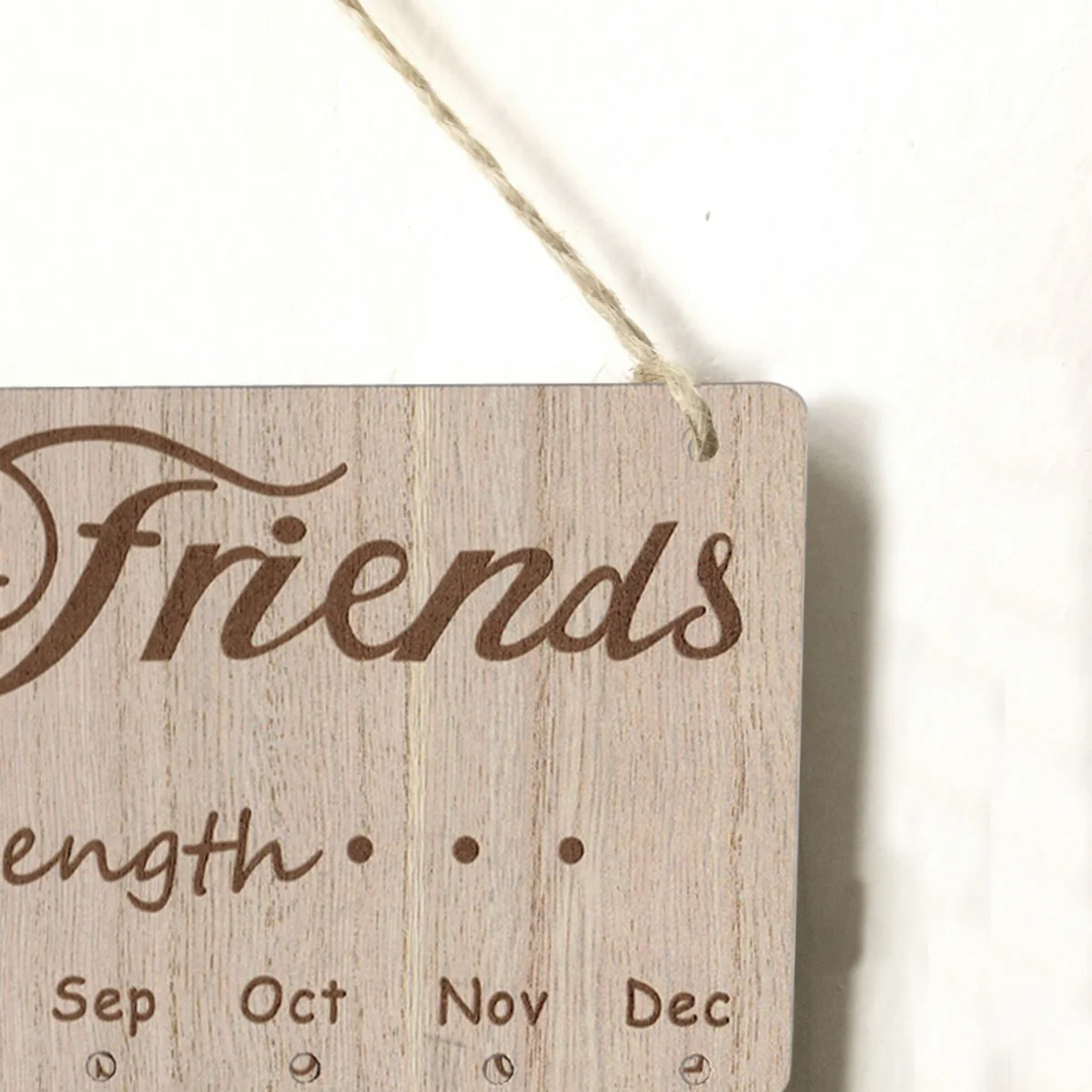 

Wooden Block Calendar Nordic Family Birthday Board Wall Hanging Decoration Birthday Reminder For Anniversary Mother'S Day