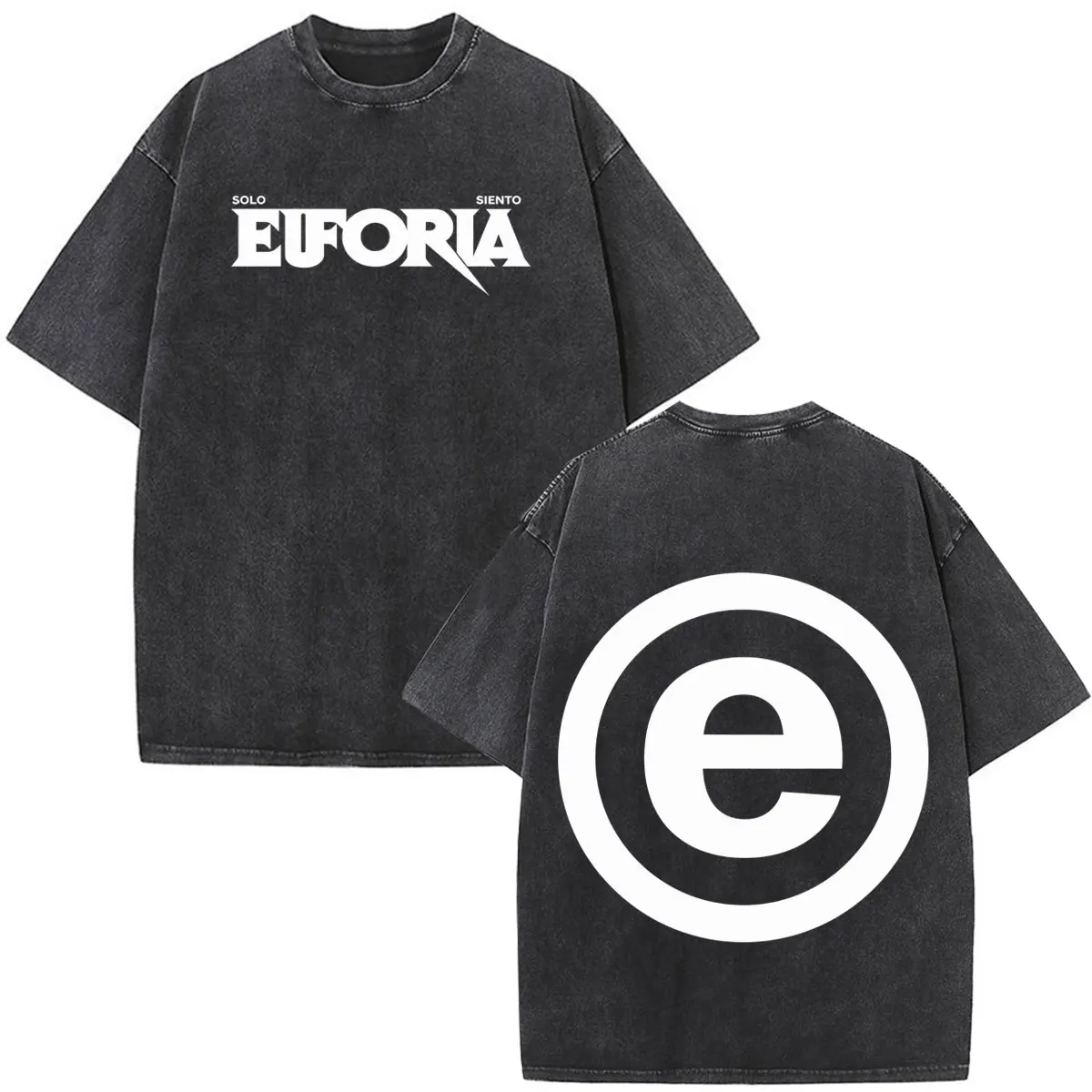 Camiseta da Tour do Álbum Euforia do Rapper Kidd Voodoo 2026, Moda Masculina e Feminina, Camisetas de Algodão Casuais Vintage Lavadas para o Verão