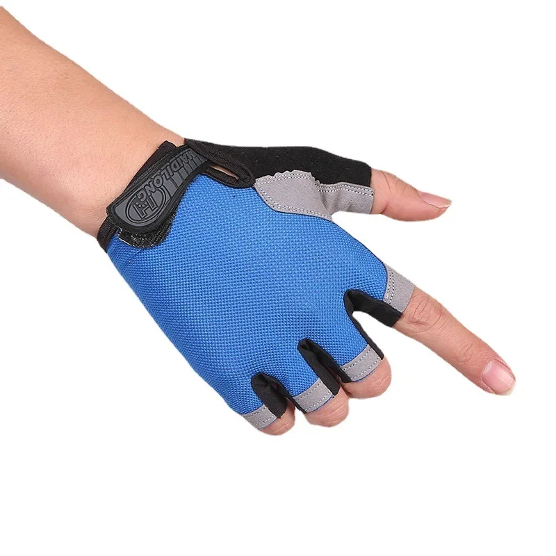 Women Men Cycling Bicycle Gloves Half Finger Gym Gloves Mitten Breathable Anti-slip Glove Fitness Sport Training Gloves