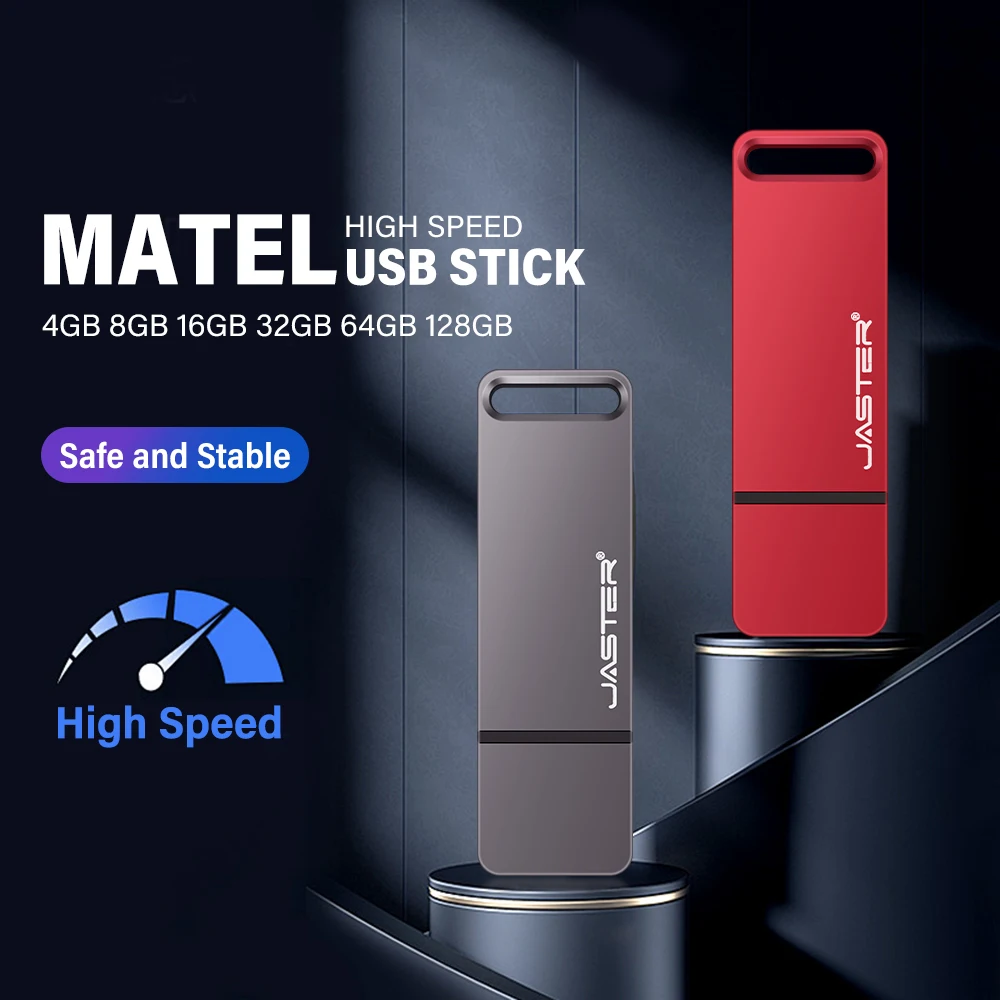 100% High-speed Original Metal USB Flash Drive 128GB Pen Drive High Speed Pendrive 64GB for Car Laptop Business USB stick gift