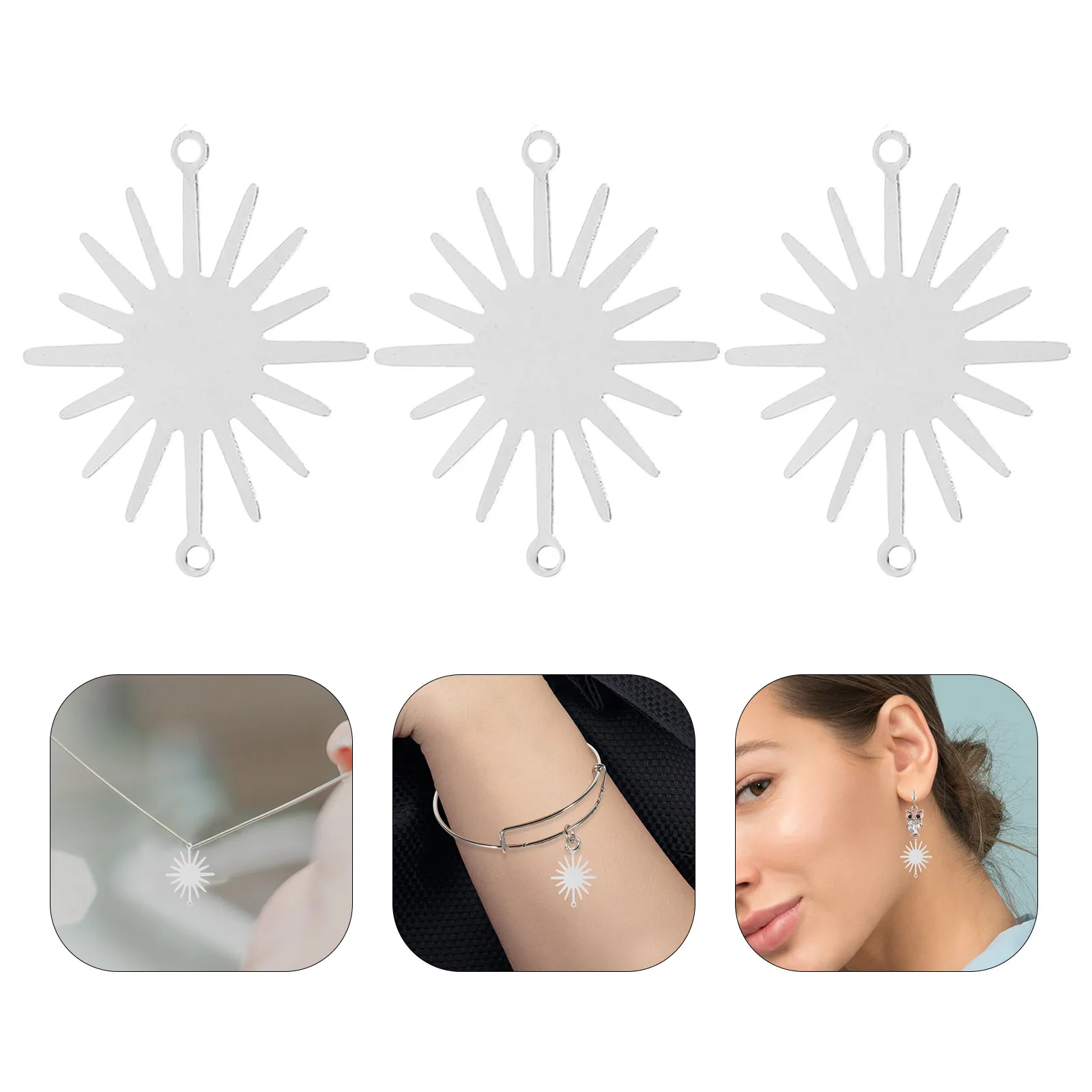 

20 шт. подвесок в форме солнца, яркие акцентные элементы для изготовления ювелирных изделий своими руками: аксессуары для ожерелий, серег, браслетов