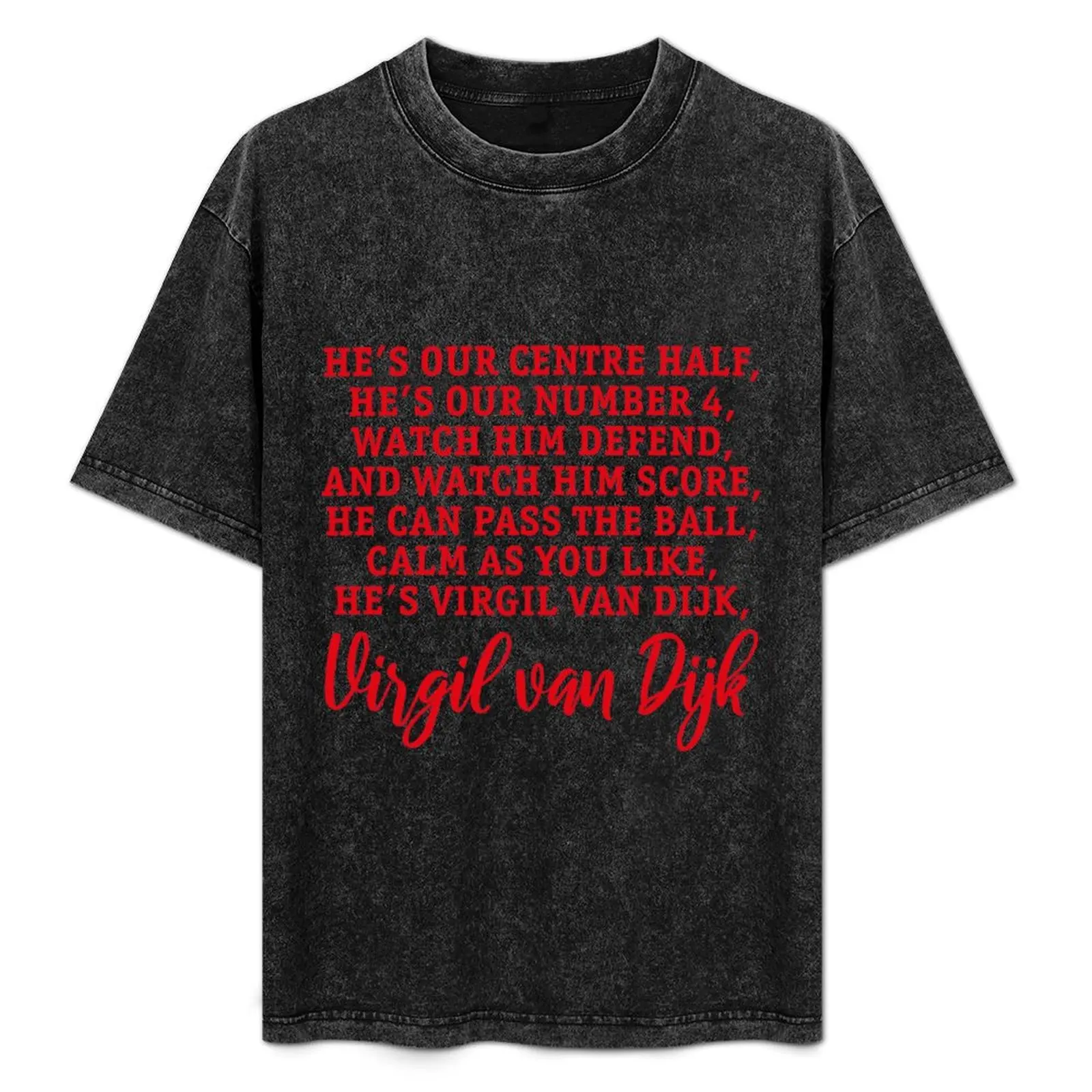 

He_s Virgil van Dijk Song T-Shirt cute tops luxury designer Short sleeve tee men