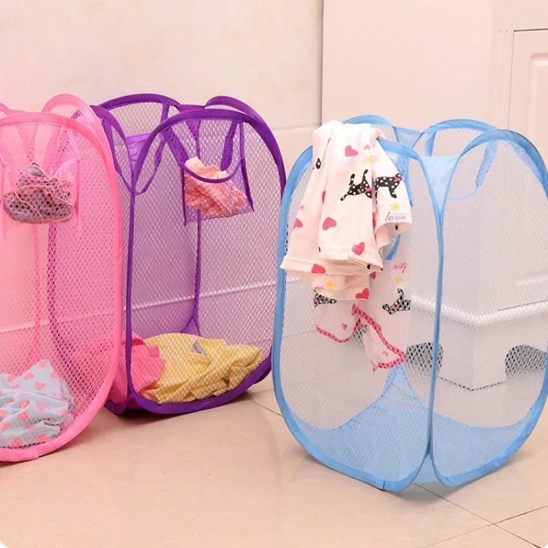 Grid Foldable Dirty Clothes Basket Monochrome Minimalist Storage Basket Miscellaneous Baskets Household Bathroom Laundry Baskets