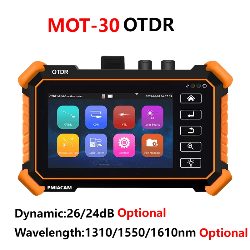 MOT-30 OTDR Fiber Tester, Dual Wavelength, 1310/1550nm,26/24dB 4