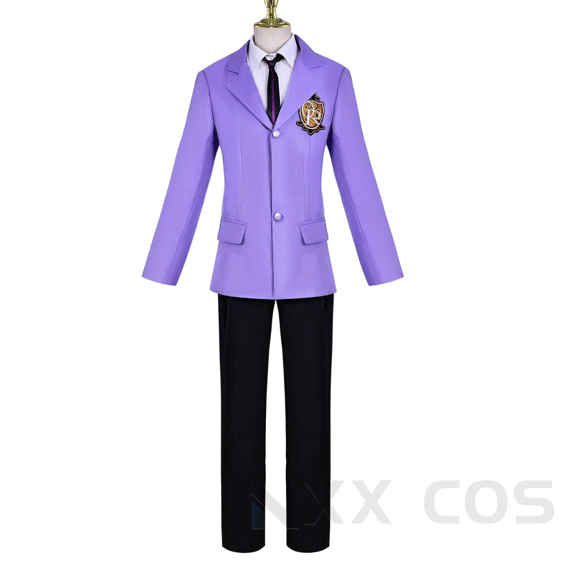 Fujioka Haruhi Cosplay Ouran High School Host Club Suou Tamaki Cosplay Costume Uniform Role Play Comic Con Wigs Animation Prop