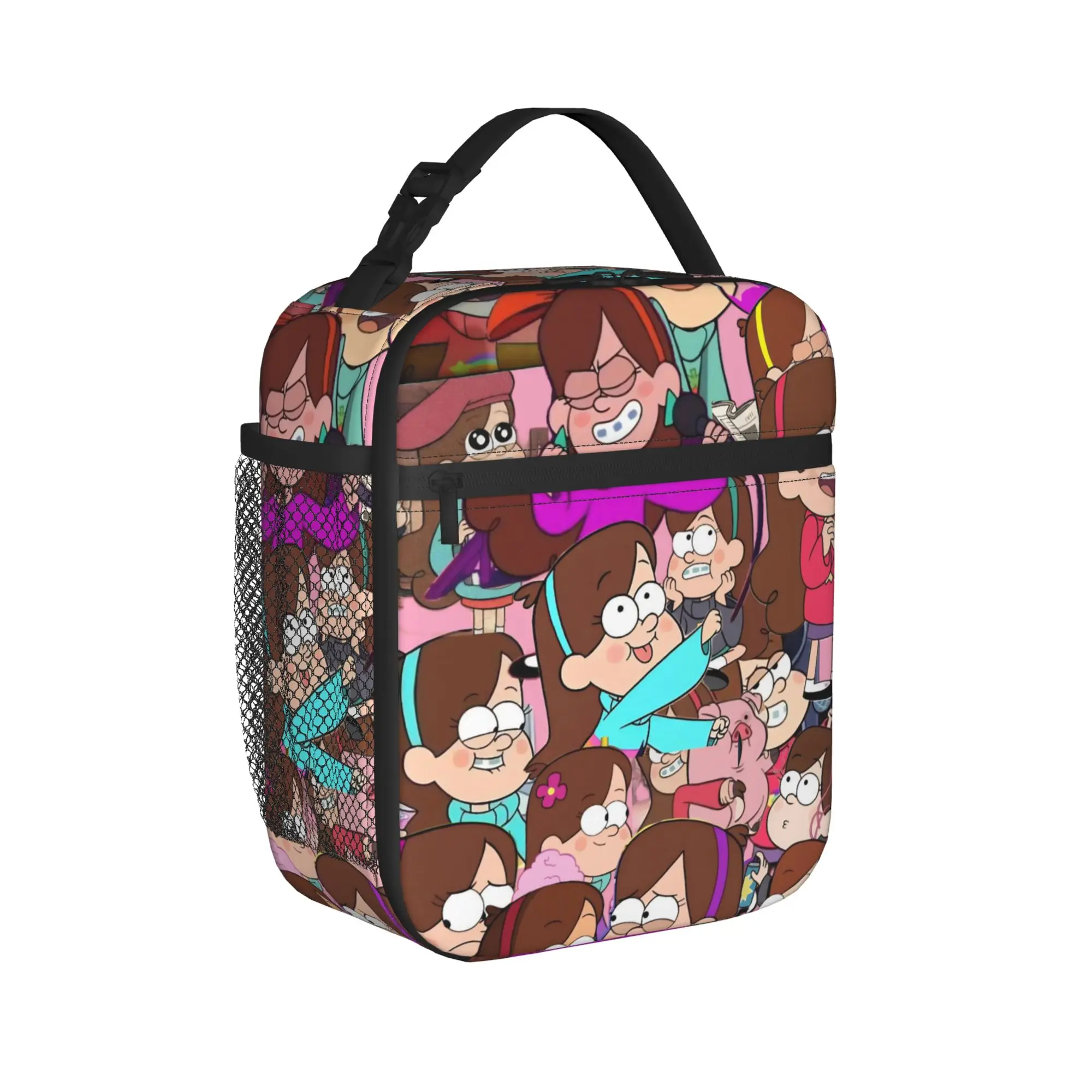 G-Gravity Falls Accessories Insulated Lunch Bags For School  Food Storage Bag Portable Thermal Cooler Lunch Boxes