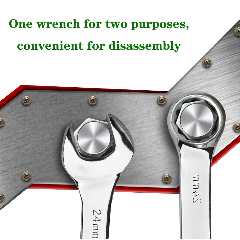 Plum Blossom Wrench Set Double Offset Ring Spanner Double End Box wrench Hand Tools Sets Multi Combination Car Repair