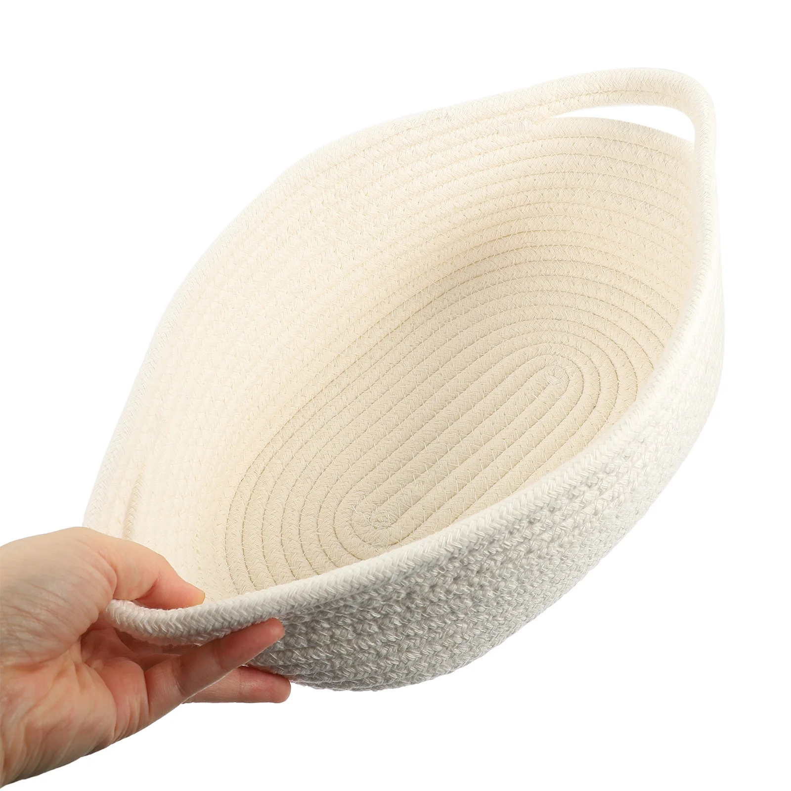 

Cotton Rope Woven With Handles Desktop Organizer Home Bedroom Sundries Basket Rope Baskets For Decorative Woven Basket Household