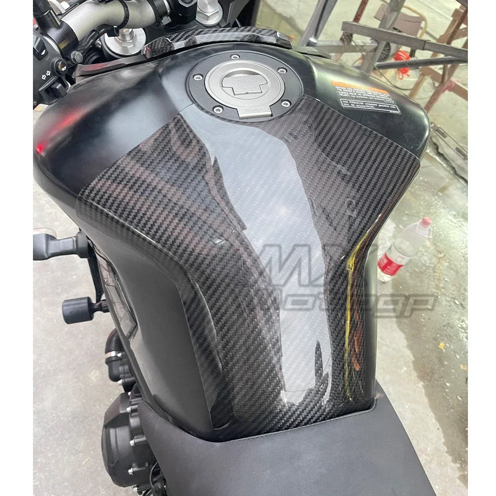 For YAMAHA MT09 FZ09 2013-2020 Motorcycles Carbon Fiber Front Fuel Tank Cover Guard Protector Fairing Accessories MT FZ 09 2019