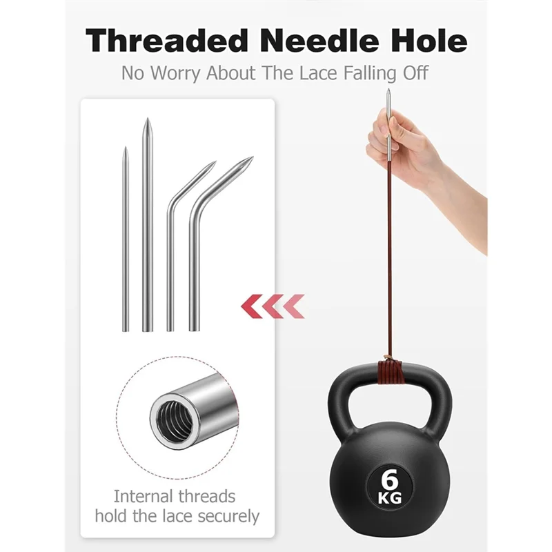 

【Ценная цена!】Противоскользящие иглы для шнуровки перчаток-удлинителей, ремонтный комплект для бейсбольных и софтбольных перчаток из нержавеющей стали 304.