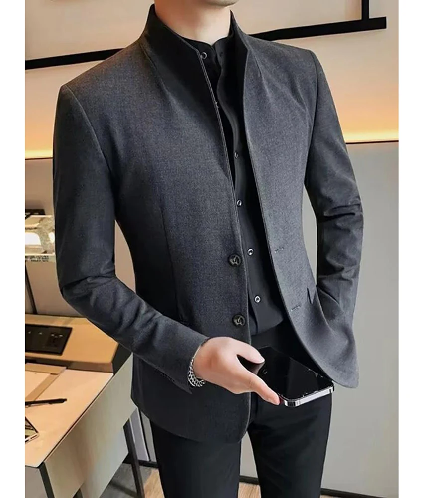 Casual Single-breasted men's suit Men's Stage Costume Wedding Party Dress High Quality Celebrity Gowns Special Occasion Gowns