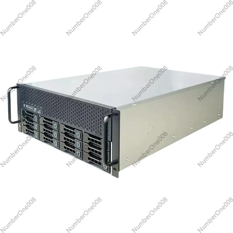 

12-отсековый корпус 4U, 6-гигабитная интерфейсная плата, блок питания ATX, серверная сборка, для установки в стойку, с возможностью горячей замены, корпус для NAS-хранилища