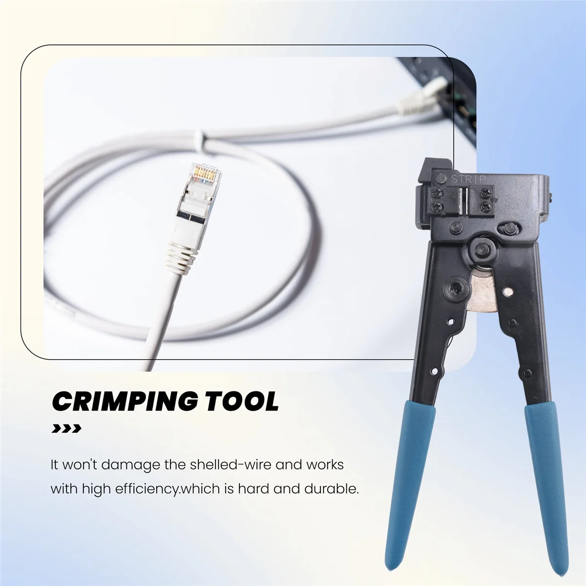 Ferramentas para RJ45 8P8C 8P LAN Ethernet Cabo de rede Ferramenta de crimpagem