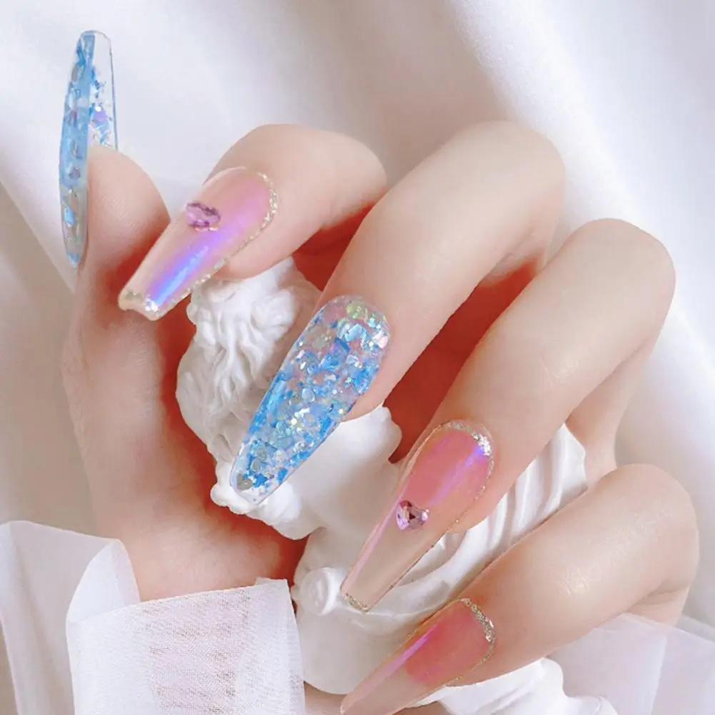 1 Box Excellent Mixed Manicures Sequins Nail Designs Sparkles Nail Glitter Flakes Eye-catching  Show Unique Charm