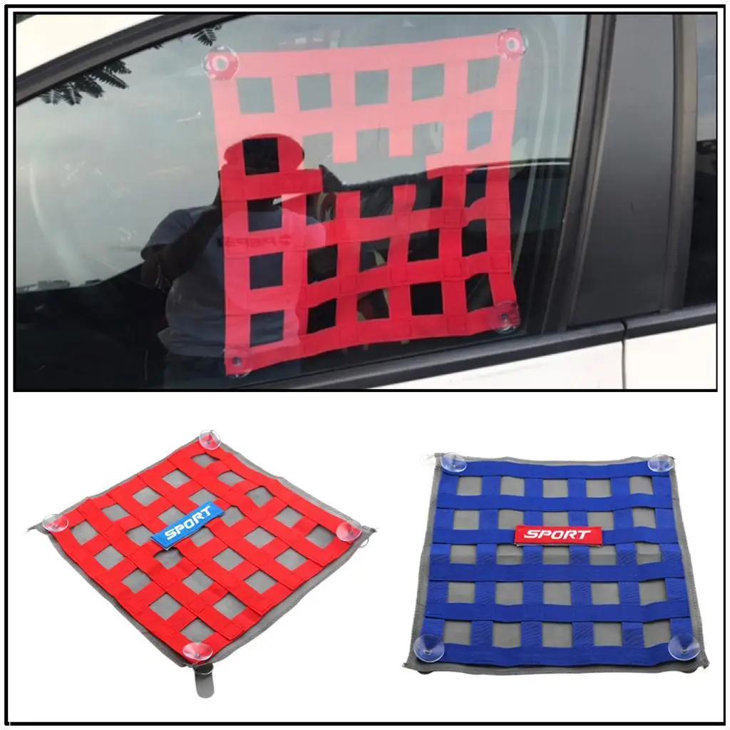 13.39'' * 13.39'' Square Net Sunshade Decor, With Suction Cups, Einfach zu installieren Remove