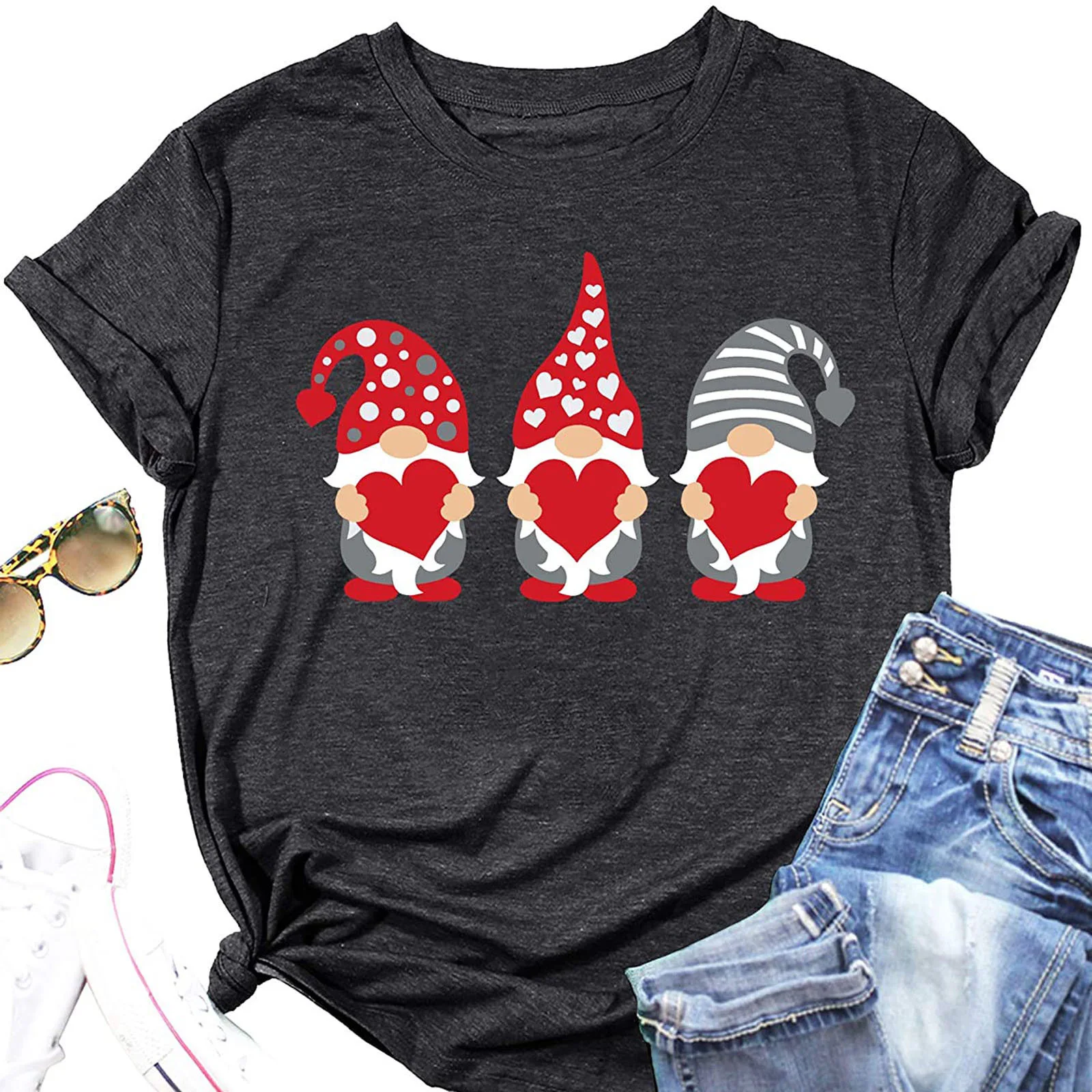 جديد حار بيع الموسم يوم الاستقلال إلكتروني طباعة عارضة قصيرة الأكمام تي شيرت ألياف البوليستر جولة الرقبة قصيرة الأكمام P... #2