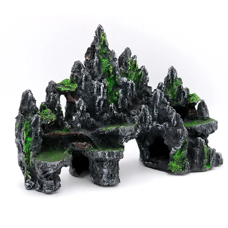 

Super Large Size Rockery Aquarium Decorations Fish Tank Landscaping Resin Decorative Rocks 13X4.7X9 Inch