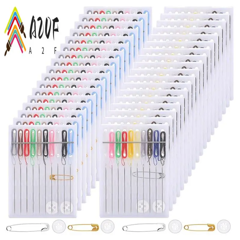 

A20F-36 Коробки Мини-набор для быстрого фиксации Швейный набор Легко предварительно наборы игл с резьбой Базовый персональный швейный набор Держатель иглы с резьбой