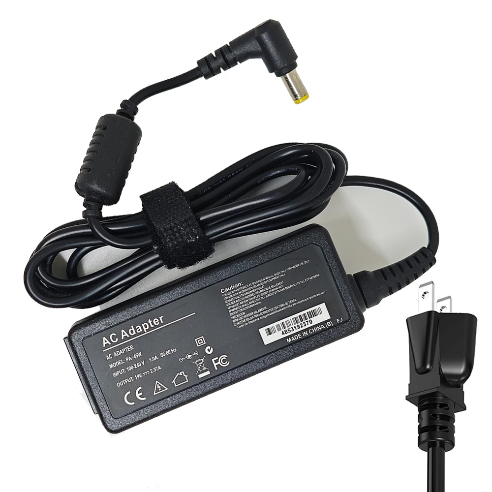 45W 19V 2.37A 5.5*1.7MM  Laptop Adapter Charger For Acer Aspire 3 A314-31 A515-51-3509 E5-573-516D Notebook Power