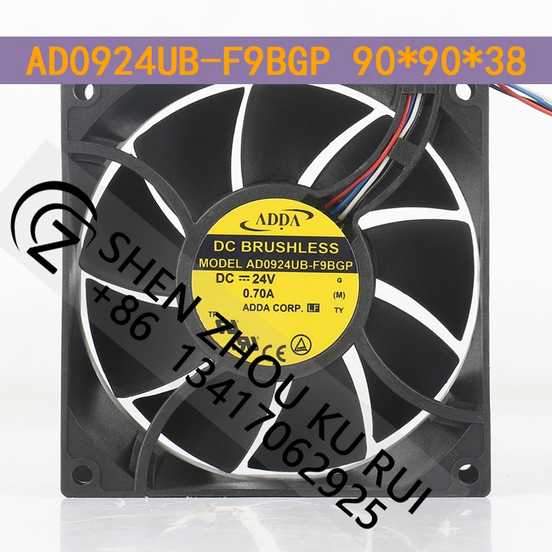 

Оригинальный преобразователь ADDA DC24V 0,70A AC EC 9038 90X90X38MM 9 см, новая энергия, высокая емкость воздуха AD0924UB-F9BGP, охлаждающий вентилятор
