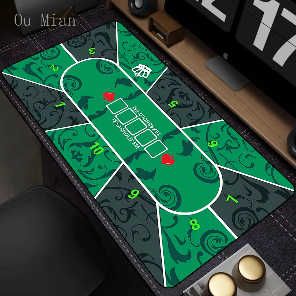 Poker Layout Mat Texas Holdem Available Table Mat Craps And Roulette Table Felt Green Fabric Mat Office Gaming TableMat 60x120