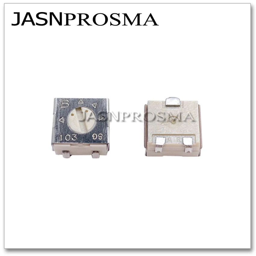 JASNPROSMA 50PCS 500PCS 3314J 50R 100R 200R 3314J-1-500E 3314J-1-101E 3314J-1-201E SMD Adjustable resistor Trimmer Potentiometer