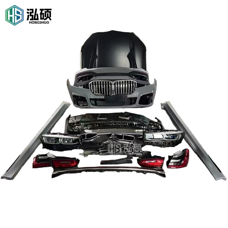 Rear For 7 Series G11 upgrade to G11 lci body kit Front Bumper Assembly With Grille