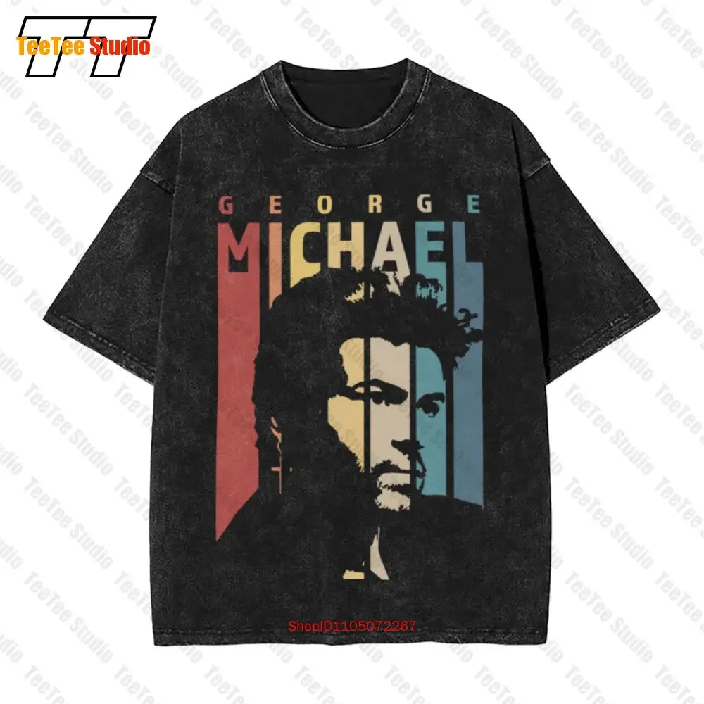 George Michael Retro Vintage Vintage Übergroßes T-Shirt Musik für Sie und Ihre Freunde B7XP