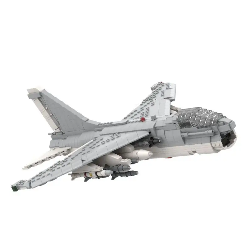 MOC Aereo da battaglia leggero ad alta tecnologia A-7E CORSAIR II Caccia militare Modello di assemblaggio fai da te Building Blocks Mattoni Giocattoli per bambini