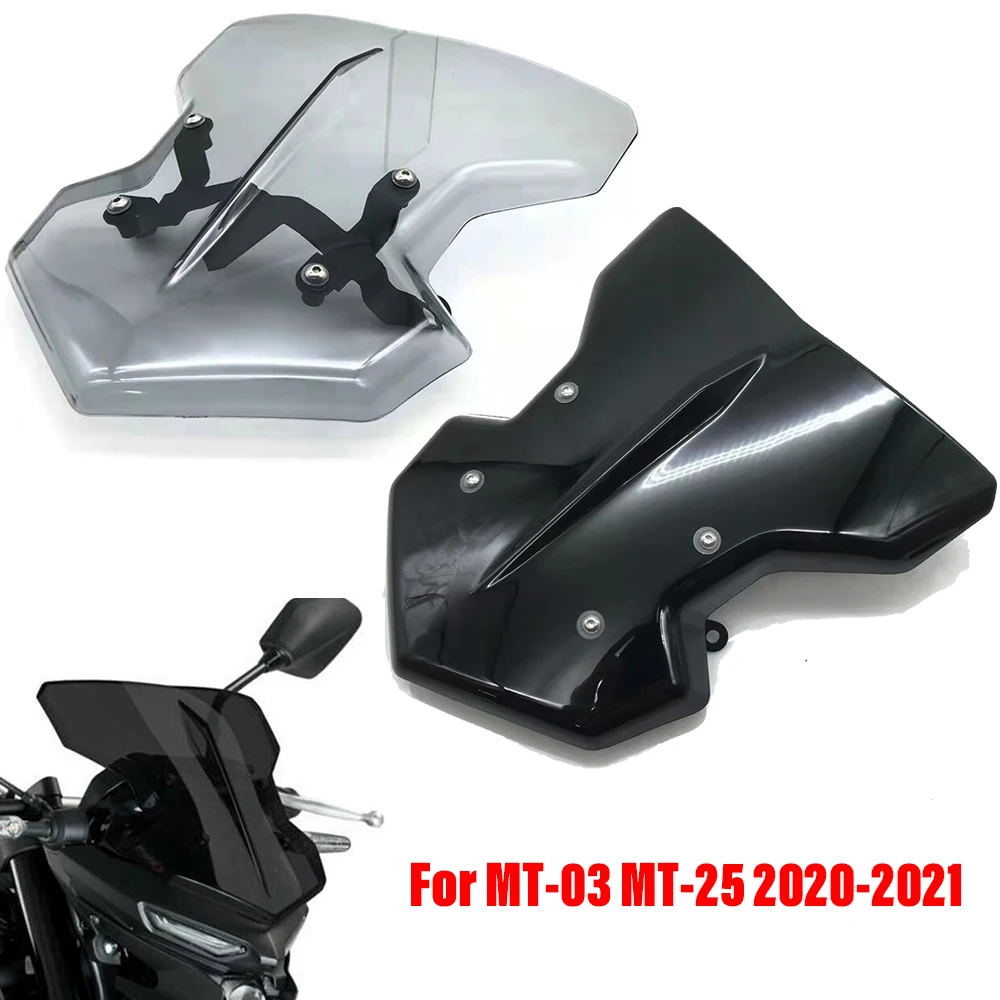 

Motorcycle Windshield Windscreen Front Wind Shield Deflector Fairing Cover For Yamaha MT-03 MT-25 MT03 MT25 MT 03 2020-2021