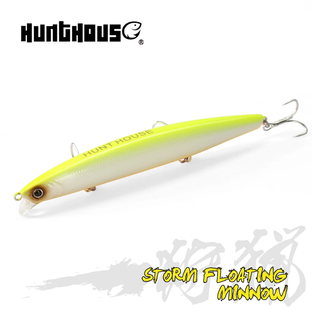 Hunthouse Minnow Fishing Lures 135mm/21g Tungsten Weight Floating Hard Wobblers For Bass Trout Long Casting Bait 2021 pesca