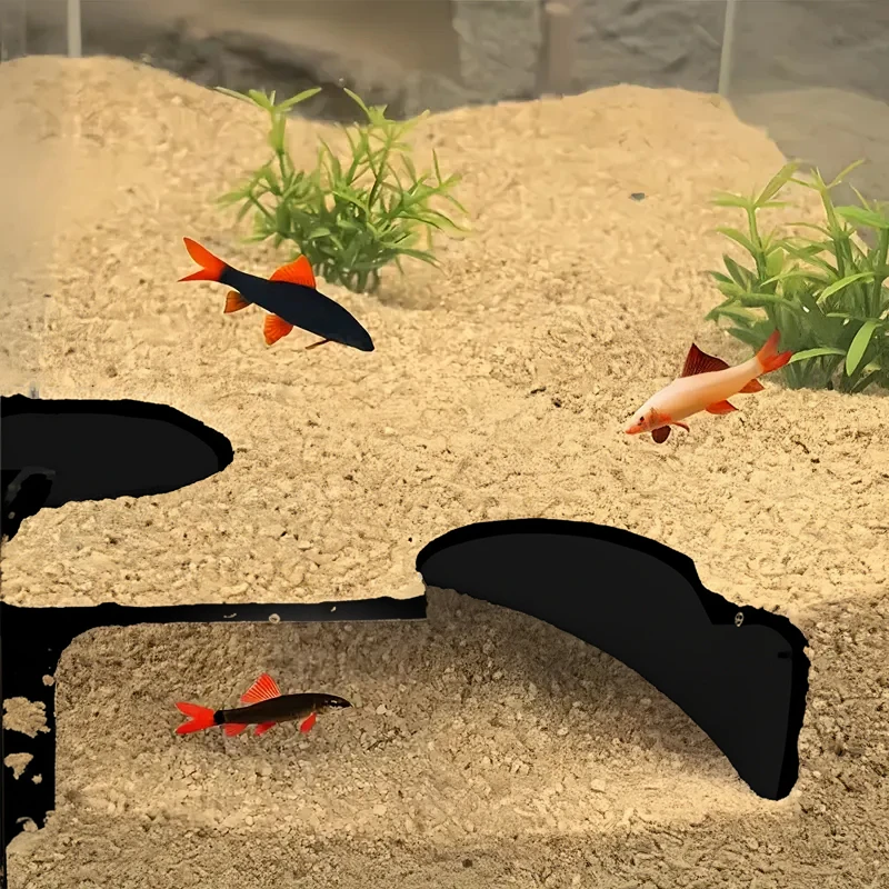 

Fish Tank Bottom Corner Tunnel Two Entrances Stable Shrimp Hideaway Tank Decor For Fish Lizard Hermit Crab Shrimp Nest