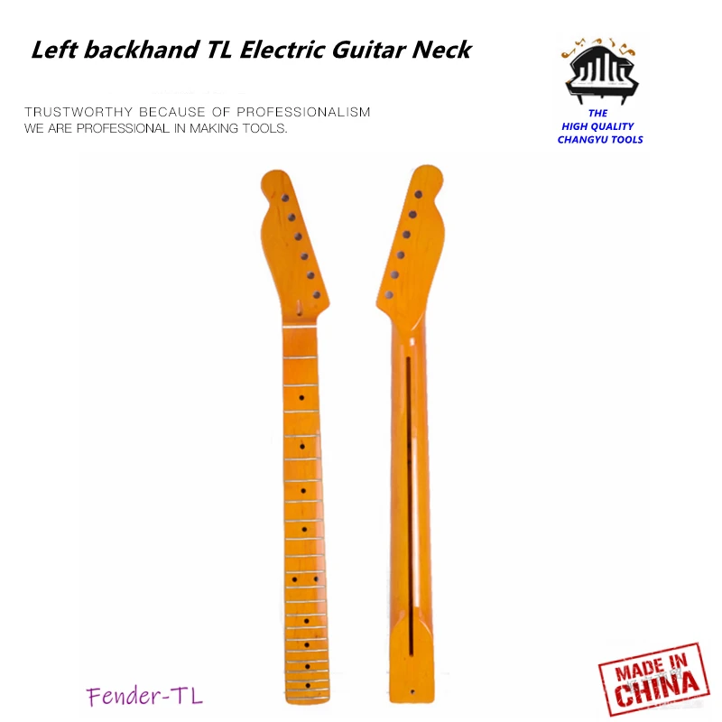 

New Electric Guitar Neck DIY maple Bright light Left backhand TL guitar assembly replacement 22Fret Guitar accessories part