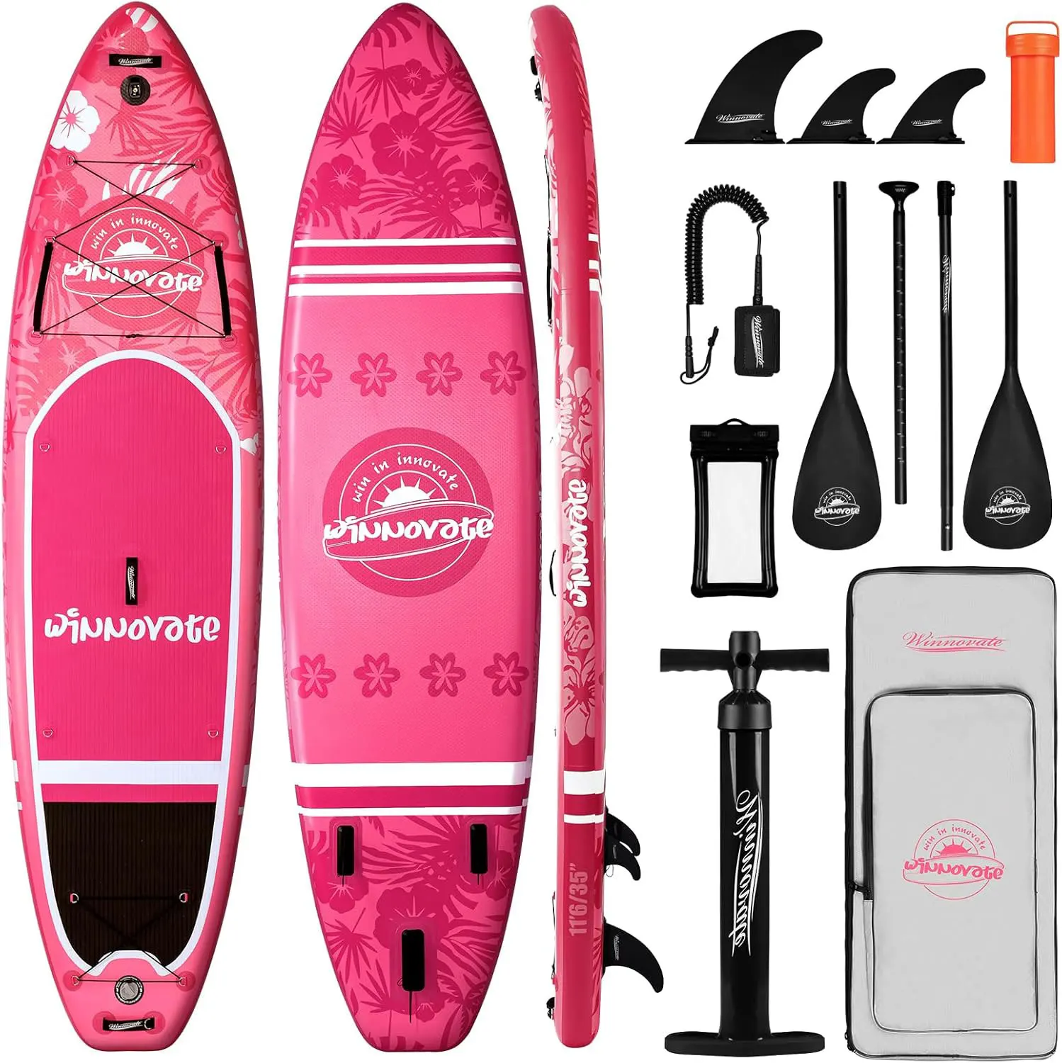 InnoExpo Opblaasbaar Stand Up Paddle Board Paddleboard Surfplank Surf Sup Board 320-350CM Antislip Watersport Paddle Board