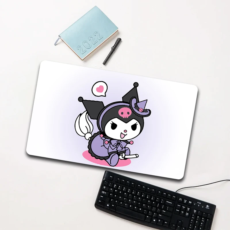 

Sanrio Kuromi Witch Purple Mouse Pad Large Non-slip Waterproof Desk Mat for Laptop Office