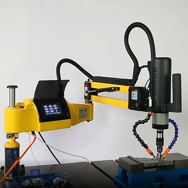 

LY M3-M20 M6-M36 Electric Tapping Machine with Servo Motor and Drilling Chuck, ISO Chuck Electric Tapper Threading Machine