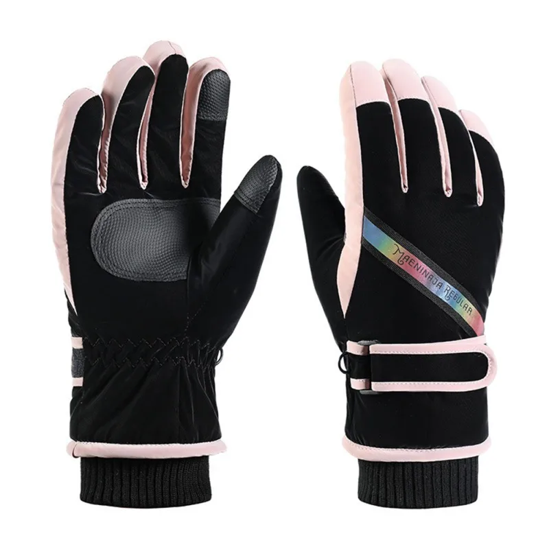 

New Men Women Ski Gloves Winter Warm Windproof Touch-Screen Fleece Non-slip Snowboard Snowmobile Cycling Skiing Gloves