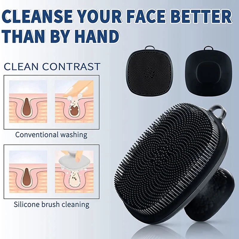 Scrubber per il viso in Silicone, massaggiatore per il viso esfoliante delicato, rimuove la pelle secca morta, accessorio per il bagno Scrubber per il viso