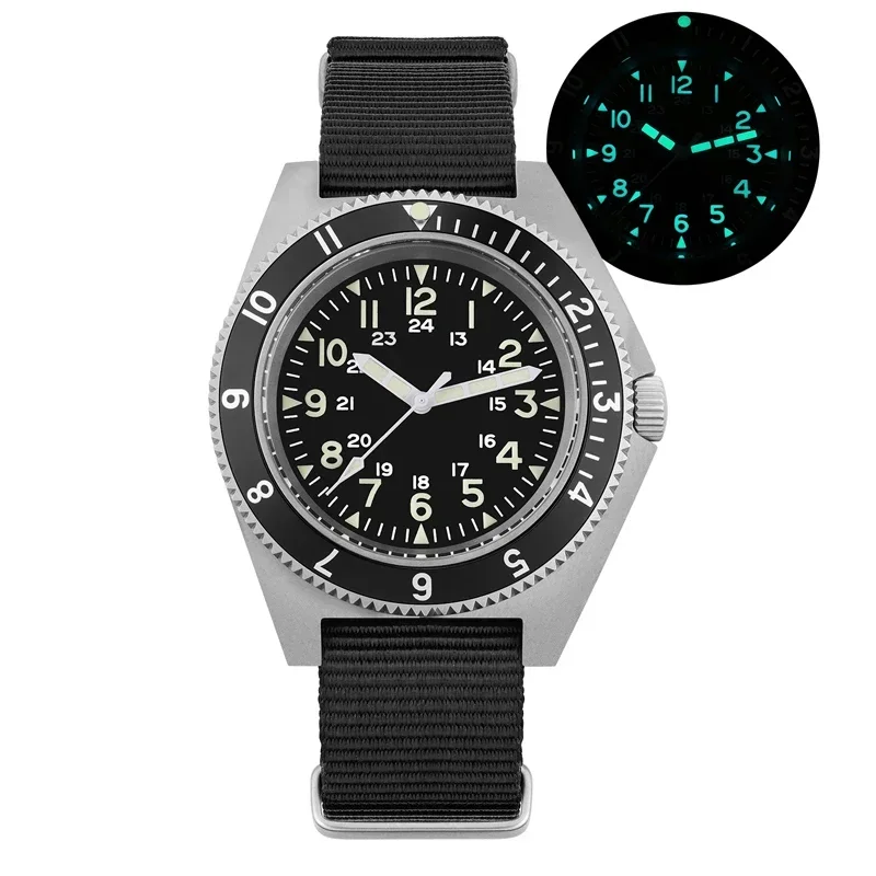 Watchdives WD1972 Quartz Watch VH31 Sweep Seconds Movement Sapphire Crystal BGW9 Luminous 20Bar Waterproof Vintage Men Watches image 3