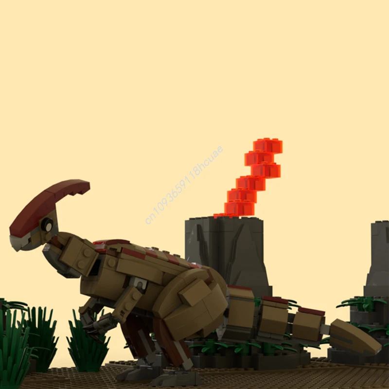 

278 шт. MOC Parasaurolophus мир Юрского периода строительные блоки Рождественский подарок креативное выражение DIY идеально подходит для индивидуальных проектов