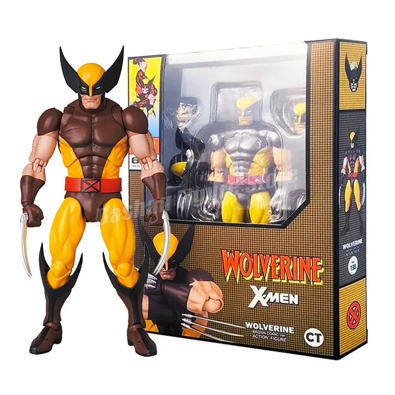 CT Toys Mafex 138 Wolverine Action Figure Brown Comic X-Men